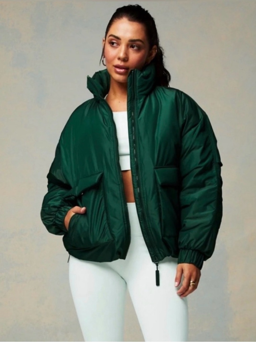 Fabletics 🍀💚☘️Green All Weather Jacket - Sz Small -NWT